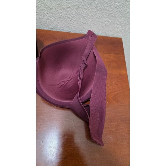 Wacoal Burgundy Underwire Padded Bra Size 34DDD Adjustable Straps Nylon/Spandex - Picture 5 of 6